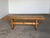 A solid pine trestle dining table in the Scandinavian folk tradition, made by an unknown Nordic craftsman, circa...