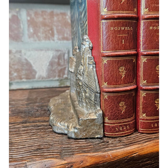 American 1920s George Washington’s Ancestral Home Book Ends For Sale - Image 3 of 12