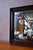 1940s Antique Napoleon III Bohemian Mirror in Painted Faux Wood, 1940s For Sale - Image 5 of 8