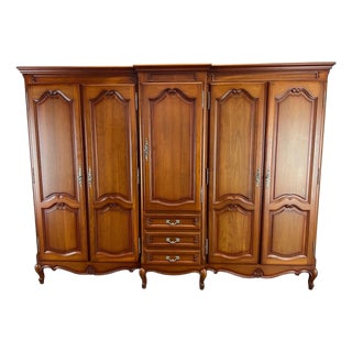 Vintage French Five-Door Wardrobe For Sale