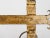 Gold 1960s Spanish Brutalist Ferro Art Gilt Wrought Iron Wall-Mounted Coat Rack For Sale - Image 8 of 9