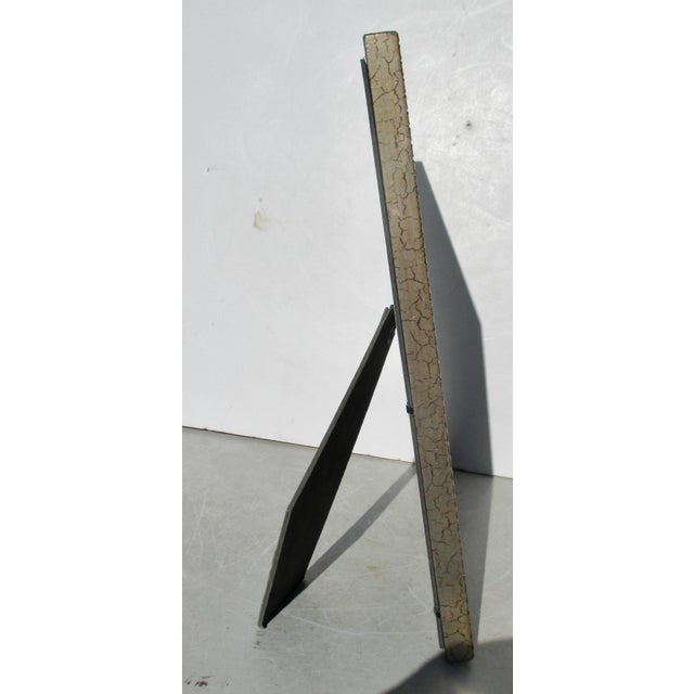 Modern Photo Frame for 8" by 10" Black and Silver Banding For Sale - Image 3 of 5