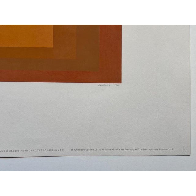 Josef Albers, Homage to the Square: MMA-2, 1970, Silkscreen For Sale - Image 4 of 9