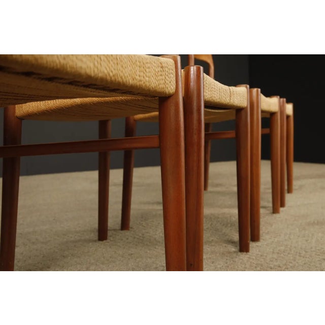 Set of 4 Kai Kristiansen for k.s. Møbler Teak Dining Chairs, Denmark, 1960s For Sale - Image 9 of 10