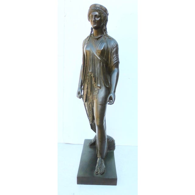 Found in Pompeii in 1760 by the efforts of Charles III. Archaic form of Diame/ Artemis. The marble statue discovered in...
