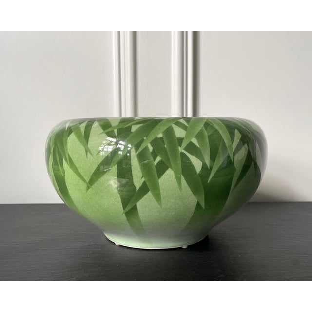 A beautiful ceramic vessel in the form of Bo, the so-called monk's alms bowl from the studio of Japanese Potter Makuzu...