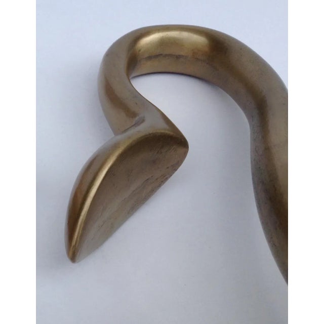 1990s C.1990's Large German Bronze Serpentine Tieback by Blome' For Sale - Image 5 of 9