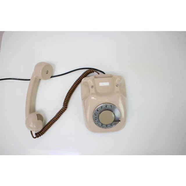Plastic Mid-Century Telephone from Tesla, 1979 For Sale - Image 7 of 11