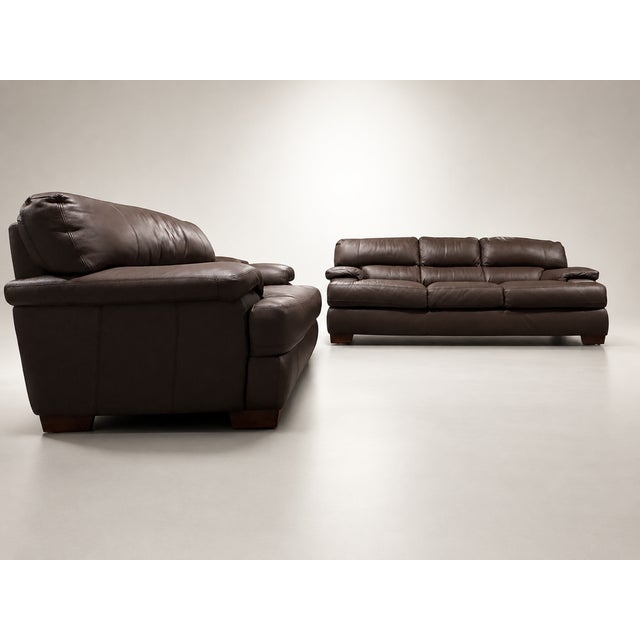 Minimalism Leather Lounge Set — Studio Edition For Sale - Image 3 of 9