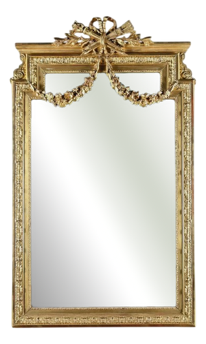 Louis XVI Style Giltwood Mirror, 1800s