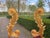 1980s Italian Rococo Gold Beech Velvet Side Chairs 2pc- Pair For Sale - Image 12 of 18