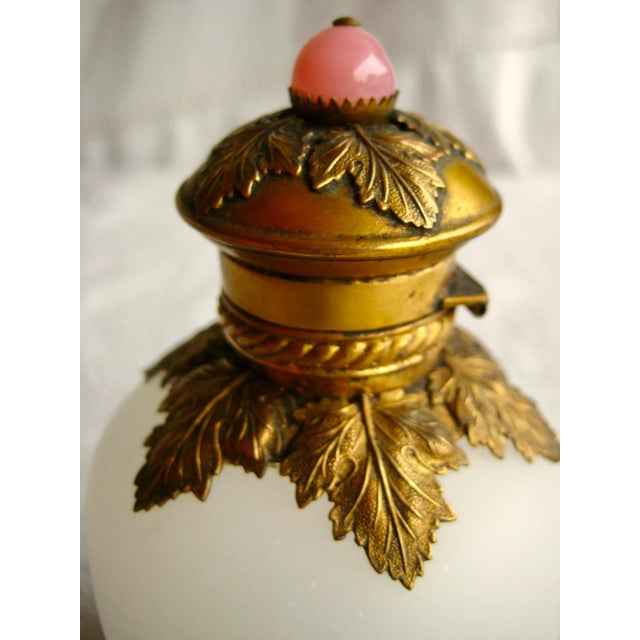 19th Century 19th Century Pair of Napoleon III French Opaline Perfume Bottles For Sale - Image 5 of 6