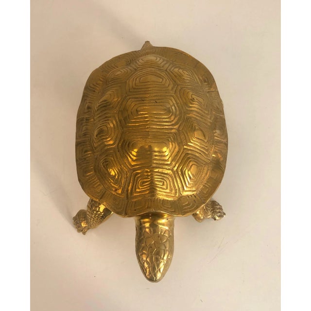 1970s Circa 1970 Turtle Brass Sculpture, French For Sale - Image 5 of 13