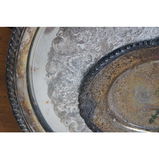 Vintage Silver Plate Serving Pieces Including Ice Bucket, Tray, Gravy