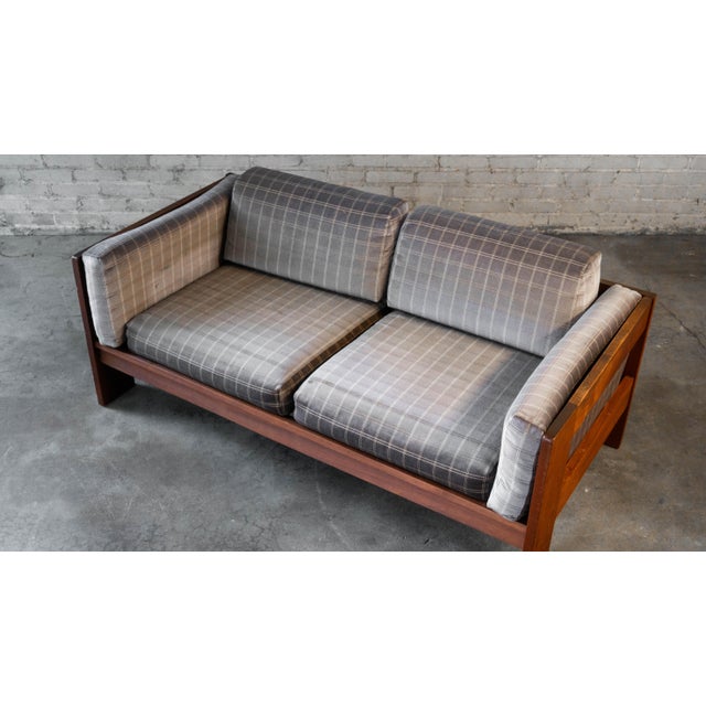 Wood Vintage Tobia Scarpa for Knoll 'Bastiano' Attributed Sofa For Sale - Image 7 of 18