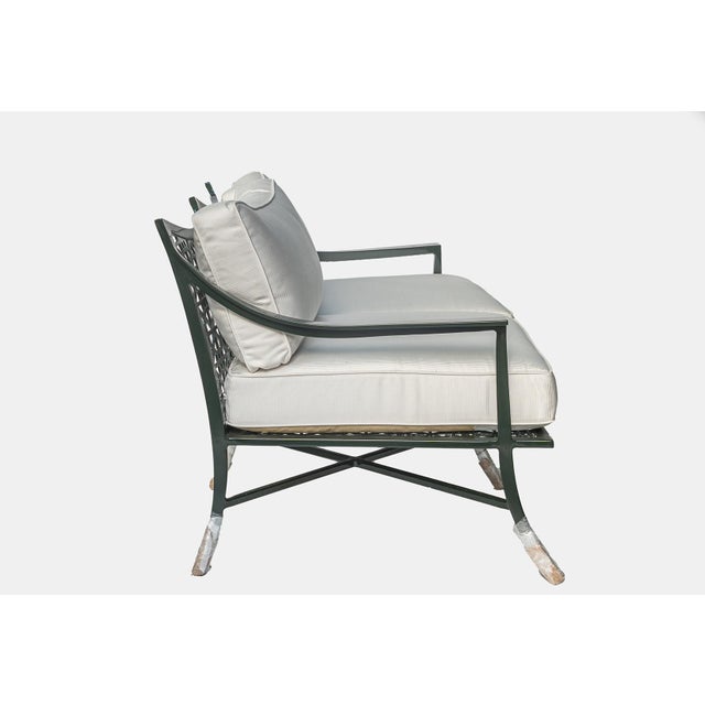 Transitional Hickory Chair Haret Outdoor Loveseat For Sale - Image 3 of 5