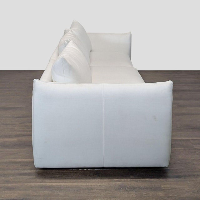 Maiden Home 3-Seat Sofa in White Upholstery For Sale - Image 4 of 11