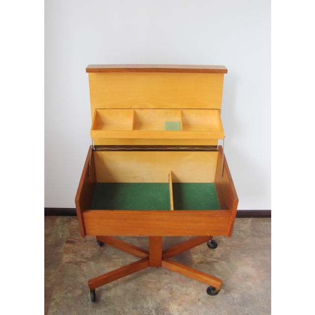 Small Cabinet on Castors, 1960s For Sale - Image 9 of 11