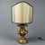 Gilded Carved Wood Table Lamp with Lampshade by Ignoto For Sale - Image 12 of 12