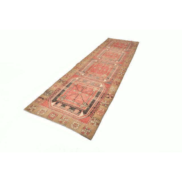 Vintage Turkish Runner Rug in Wool For Sale - Image 13 of 13