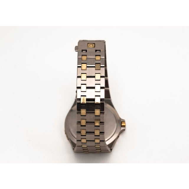 Omega Seamaster Jacques Mayol Plongeur De Luxe 14k Gold & Steel by Omega, 1980s For Sale - Image 9 of 18