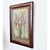 Blue English Vintage Framed Floral Still-Life Painting For Sale - Image 8 of 11