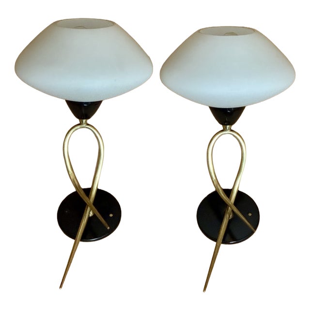 Wall Lights from Lunel House, France, 1950, Set of 2 For Sale