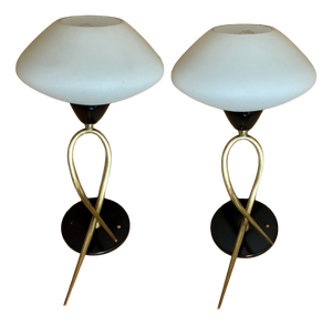 Wall Lights from Lunel House, France, 1950, Set of 2