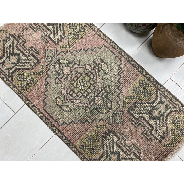 Oushak Kurdish Wool Carpet For Sale In Phoenix - Image 6 of 6