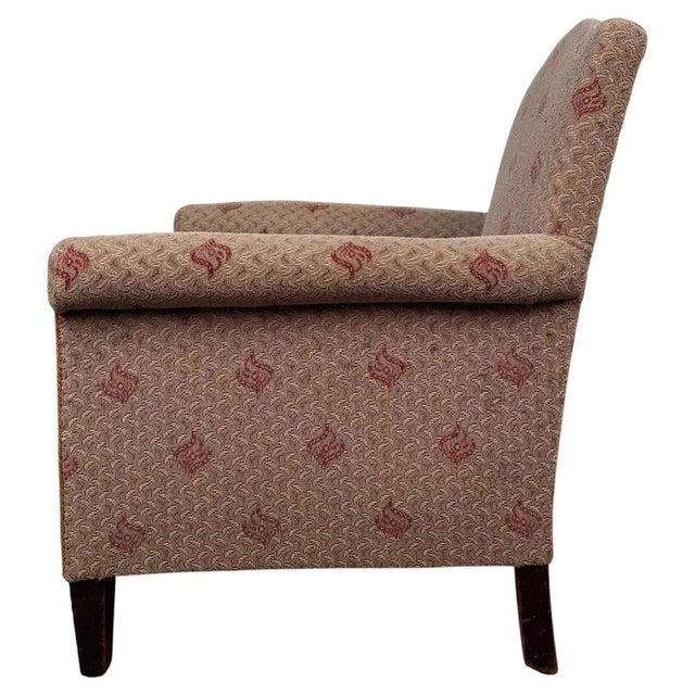 Antique English Mahogany Lounge Chair For Sale - Image 9 of 13
