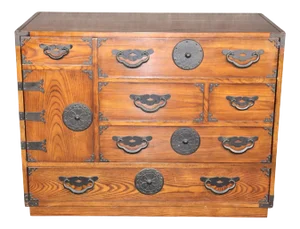 Hidden Cabinet "Tansu" Chest by Baker