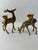 Mid-Century Modern Vintage Brass Tabletop Collection: Trumpet & Reindeer Taper Holders - Set of 5 For Sale - Image 3 of 9