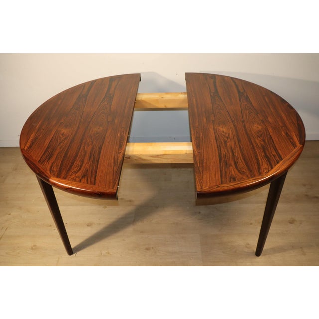 Wood Scandinavian Extendable Dining Table in Rosewood by VV Moble, 1960 For Sale - Image 7 of 18