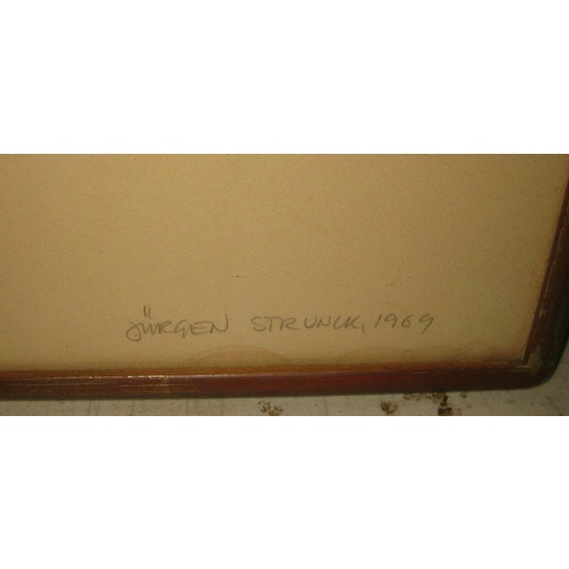 Abstract 1969 Geometric Abstract Screenprint by Jeorgen Strunck For Sale - Image 3 of 11