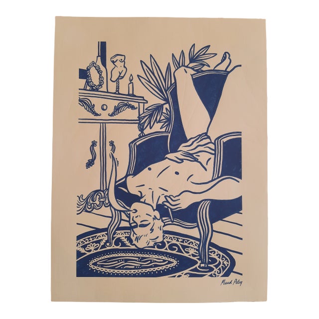 Male Graphic Art French Artist Maud Peloq For Sale
