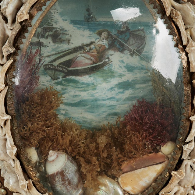 Late 19th Century Antique British Colonial Sailors Valentine For Sale - Image 5 of 12