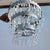 Glass Vintage Metal Chandeliers with Glass Drops, Set of 2 For Sale - Image 7 of 18