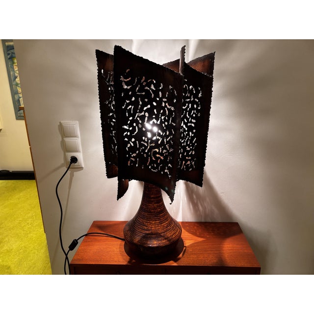 Large Brutalist Lamp from Accolay, France, 1960 For Sale - Image 17 of 17