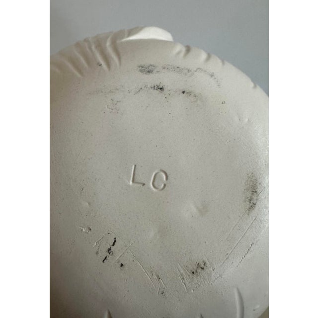 Early 21st Century Vintage Botanical Slab Built Textured Ceramic Vase For Sale - Image 5 of 5