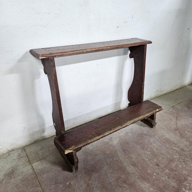 Antique Church Kneeler in Fir For Sale - Image 3 of 9