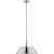 Traditional Thomas O'Brien for Visual Comfort Signature Turlington Large Pendant in Polished Nickel with Polished Nickel Shade For Sale - Image 3 of 3