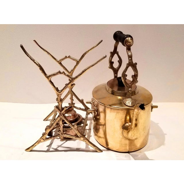 It is a really Amazing Artwork!! the stand are carved as tree branch , not simply sticks.!! Antique Victorian Brass &...