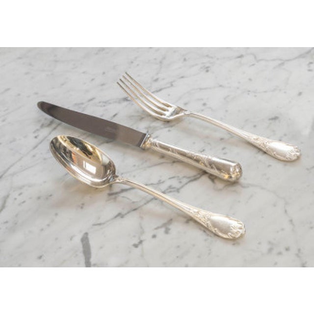 Marly Silver-Plated Flatware Set from Christofle, Set of 113 For Sale - Image 17 of 18