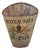 French Painted Grape-Picking Hod, Iron, Circa 1900, Rustic Decor For Sale