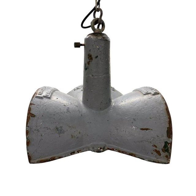Vintage Industrial Mirrored Pendant Light by Esla, 1920s For Sale - Image 17 of 18