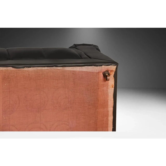 1960s Mid-Century Black Tufted Sofa Edward Wormley for Dunbar Style For Sale - Image 16 of 16