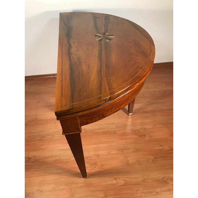 Neoclassical Demi-Lune Table, Germany, 1810s For Sale - Image 5 of 7