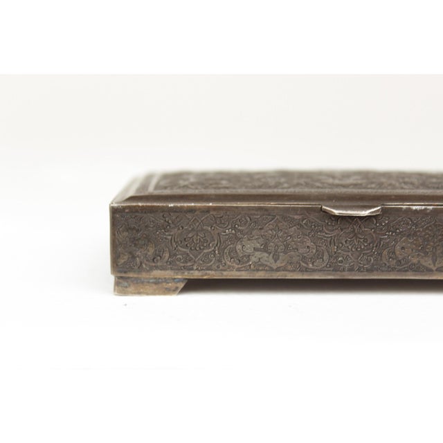 Oriental Silver Cigarette Box, 1910s For Sale - Image 14 of 18