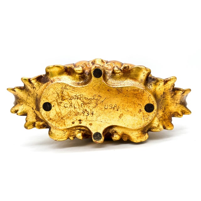 Mid Century Russel Wright for Freeman McFarlin Gilt Centerpiece Bowl / Jardiniere / Planter — Hollywood Regency / Mid-Century For Sale - Image 11 of 12
