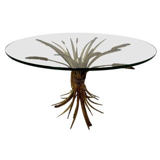 Illuminated Wheat Sheaf Side Table, 1970s For Sale